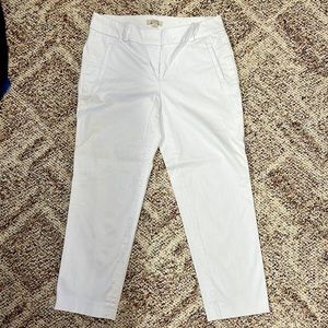 Women’s Ann Taylor Loft size 4 White Capris